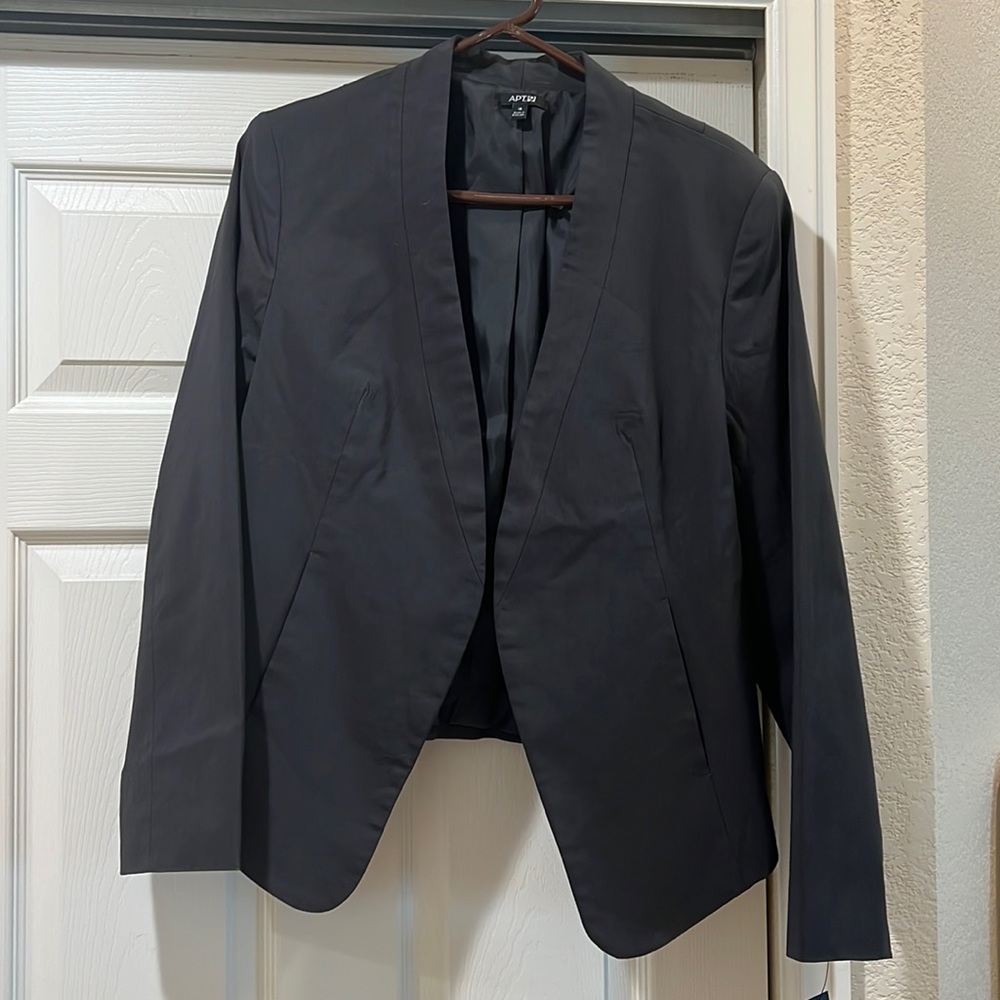 Dark gray lined blazer